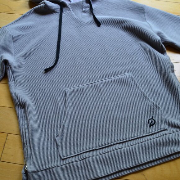 Peloton Ribbed Side Zip Hoodie Sweatshirt Kangaroo Pocket Size S - Picture 3 of 9
